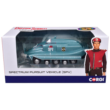 Spectrum Pursuit Vehicle (SPV) Blue Metallic "Captain Scarlet and the Mysterons" (1967 - 1968) TV Series Diecast Model by Corgi - Corgi - ModelCars.com