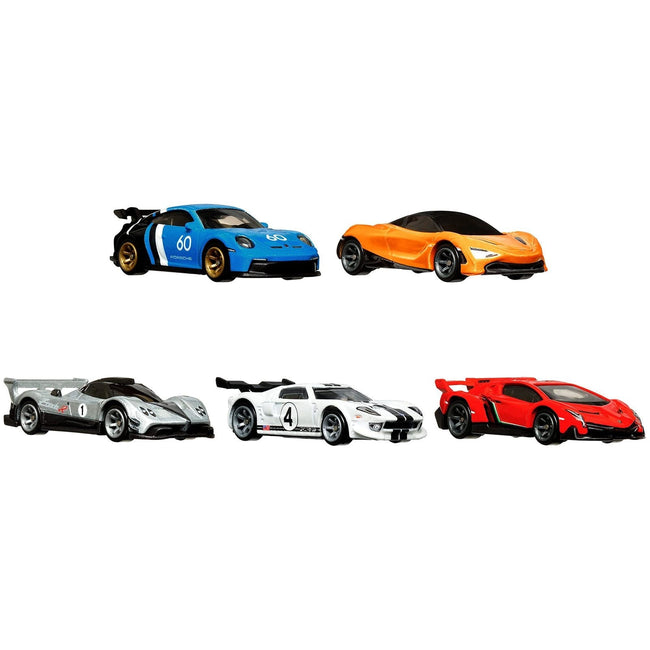 "Speed Machines" 5 piece Set "Car Culture" Series Diecast Model Cars by Hot Wheels-Hotwheels-ModelCars.com