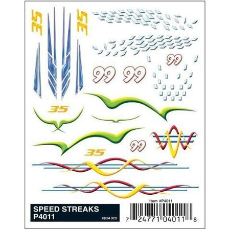 SPEED STREAKS DRY TRANSF - PINECAR - ModelCars.com