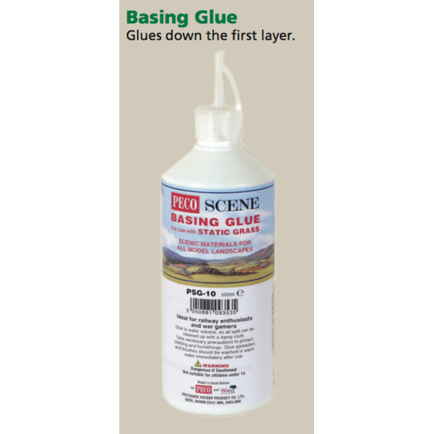 STATIC GRASS BASING GLUE - Peco - ModelCars.com