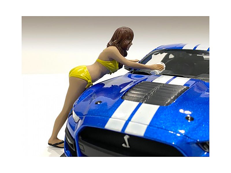 Stephanie Bikini Car Wash Girl Figurine for 1/18 Scale Models by American Diorama-American Diorama-ModelCars.com