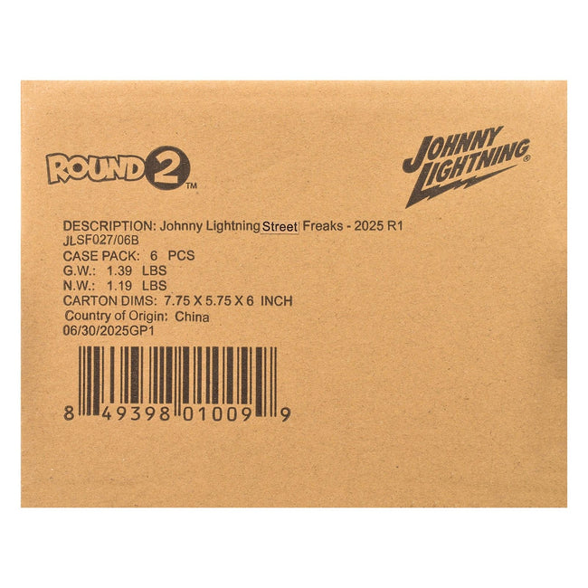 "Street Freaks" 2025 Release 1 Set B of 6 Cars 1/64 Diecast Model Cars by Johnny Lightning-Johnny Lightning-ModelCars.com