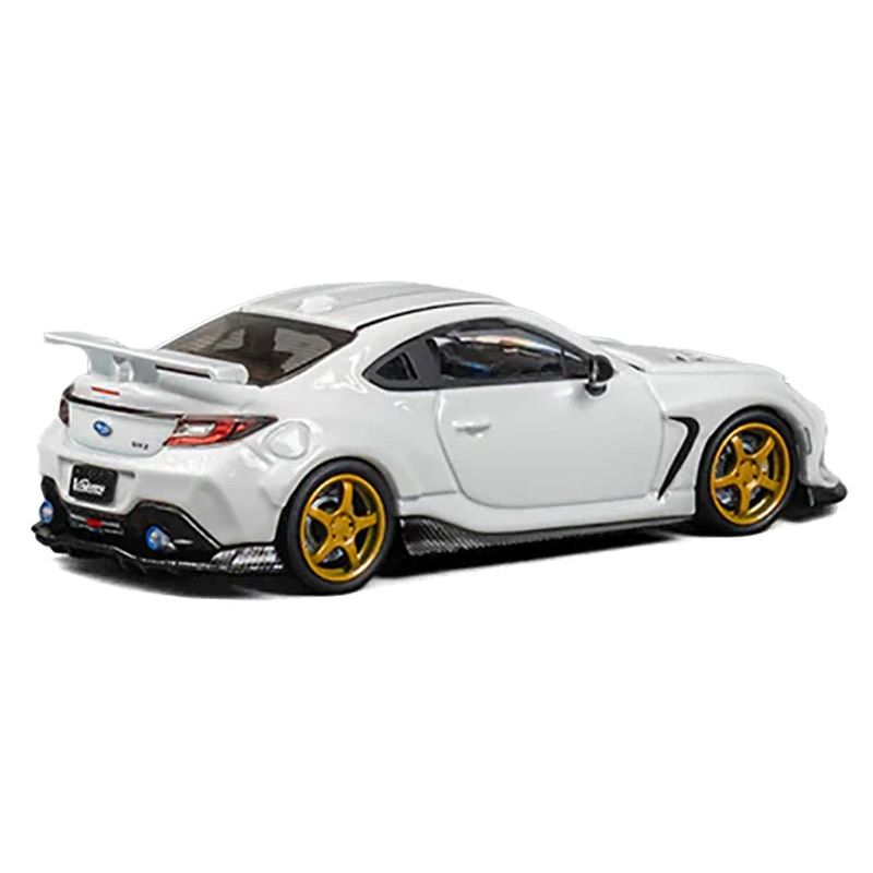 Subaru BRZ "Varis Arising - 1" RHD (Right Hand Drive) White with Extra Wheels 1/64 Diecast Model Car by CM Model - CM Models - ModelCars.com