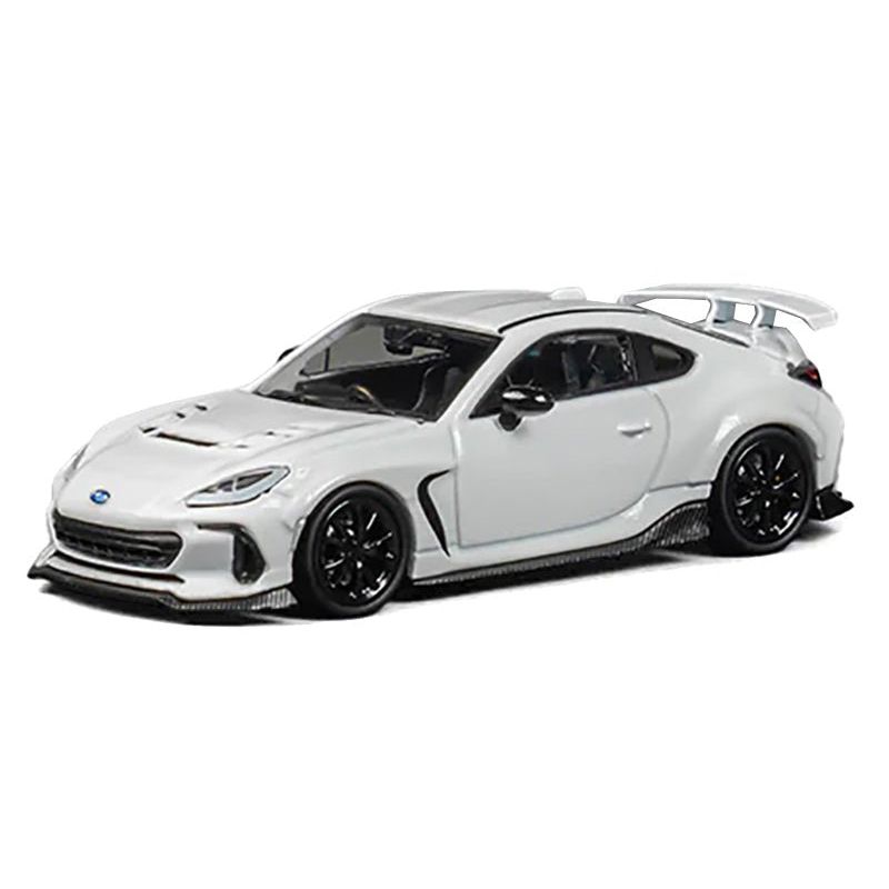 Subaru BRZ "Varis Arising - 1" RHD (Right Hand Drive) White with Extra Wheels 1/64 Diecast Model Car by CM Model - CM Models - ModelCars.com