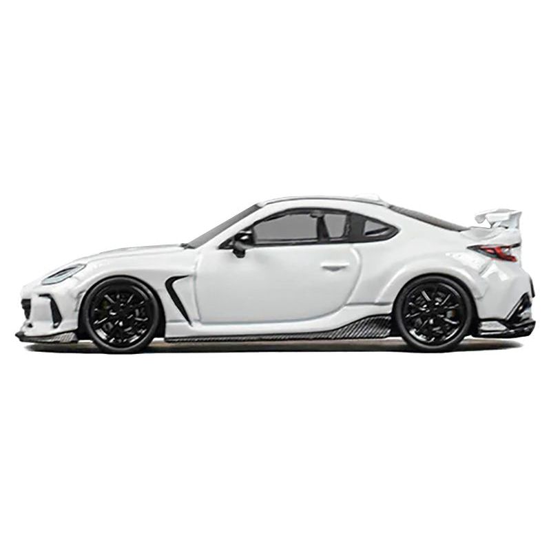 Subaru BRZ "Varis Arising - 1" RHD (Right Hand Drive) White with Extra Wheels 1/64 Diecast Model Car by CM Model - CM Models - ModelCars.com
