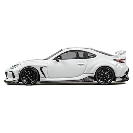Subaru BRZ "Varis Arising - 1" RHD (Right Hand Drive) White with Extra Wheels 1/64 Diecast Model Car by CM Model - CM Models - ModelCars.com