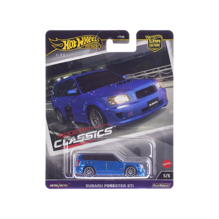 Subaru Forester STi Blue Metallic "Modern Classics" Series Diecast Model Car by Hot Wheels-Hotwheels-ModelCars.com
