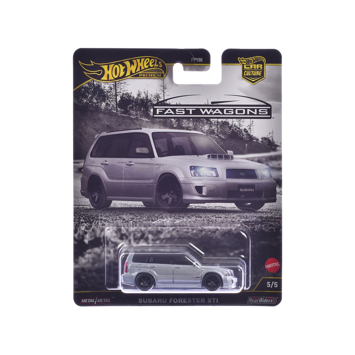 Subaru Forester STI Silver Metallic "Fast Wagons" Series Diecast Model Car by Hot Wheels-Hotwheels-ModelCars.com