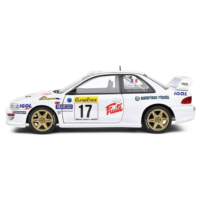 Subaru Impreza S5 WRC99 22B 17 Gilles Panizzi - Herve Panizzi "Monte Carlo Rally" (1999) "Competition" Series 1/18 Diecast Model Car by Solido - Solido - ModelCars.com