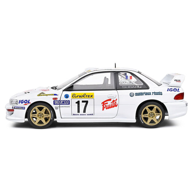 Subaru Impreza S5 WRC99 22B #17 Gilles Panizzi - Herve Panizzi "Monte Carlo Rally" (1999) "Competition" Series 1/18 Diecast Model Car by Solido-Solido-ModelCars.com