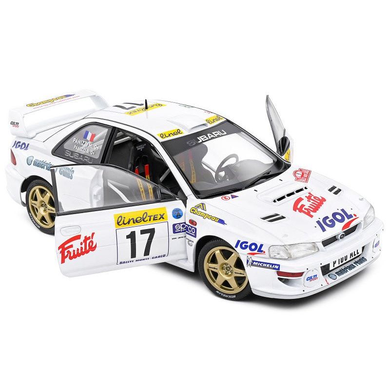 Subaru Impreza S5 WRC99 22B 17 Gilles Panizzi - Herve Panizzi "Monte Carlo Rally" (1999) "Competition" Series 1/18 Diecast Model Car by Solido - Solido - ModelCars.com