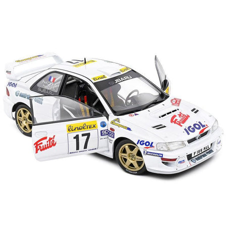 Subaru Impreza S5 WRC99 22B 17 Gilles Panizzi - Herve Panizzi "Monte Carlo Rally" (1999) "Competition" Series 1/18 Diecast Model Car by Solido - Solido - ModelCars.com