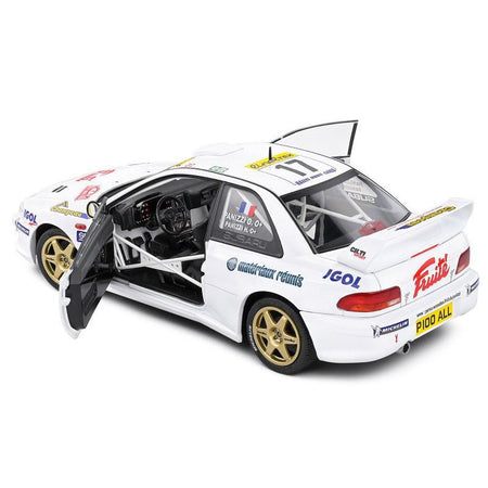 Subaru Impreza S5 WRC99 22B 17 Gilles Panizzi - Herve Panizzi "Monte Carlo Rally" (1999) "Competition" Series 1/18 Diecast Model Car by Solido - Solido - ModelCars.com