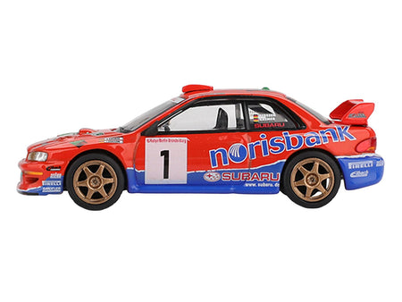 Subaru Impreza WRC97 #1 Armin Kremer - Fred Berssen Champion "Deutsche Rallye Meisterschaft (DRM)" (1999) Limited Edition 1/64 Diecast Model Car by Mini GT-Mini GT-ModelCars.com