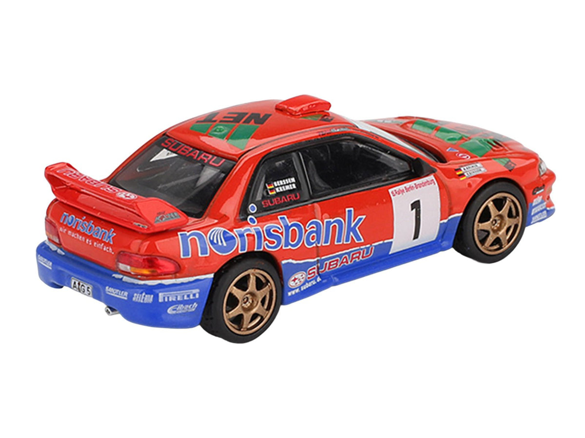 Subaru Impreza WRC97 #1 Armin Kremer - Fred Berssen Champion "Deutsche Rallye Meisterschaft (DRM)" (1999) Limited Edition 1/64 Diecast Model Car by Mini GT-Mini GT-ModelCars.com
