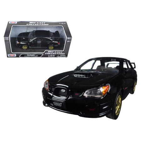 Subaru Impreza WRX STi Black 1/24 Diecast Model Car by Motormax-Motormax-ModelCars.com