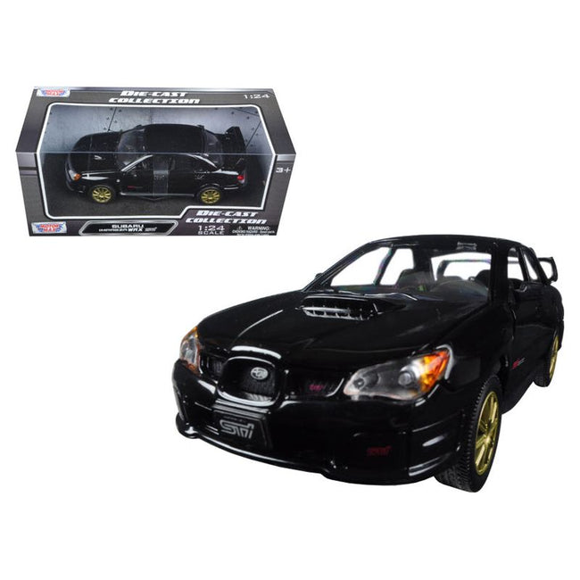 Subaru Impreza WRX STi Black 1/24 Diecast Model Car by Motormax-Motormax-ModelCars.com