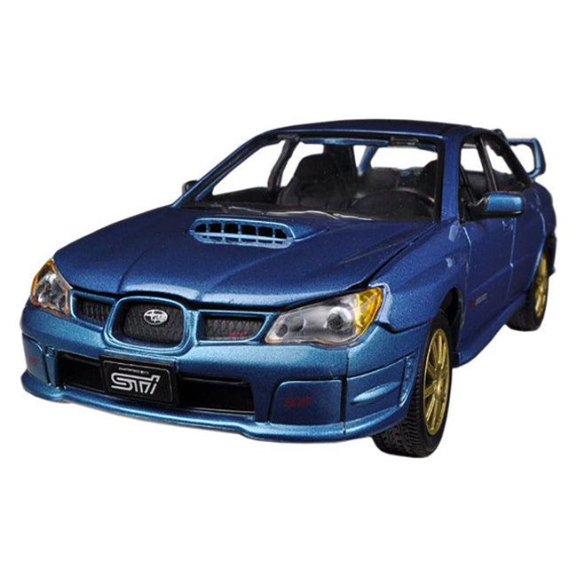 Subaru Impreza WRX STi Blue Metallic 1/24 Diecast Model Car by Motormax - Motormax - ModelCars.com