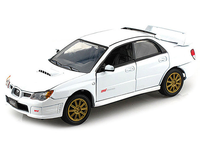 Subaru Impreza WRX STi White 1/24 Diecast Model Car by Motormax-Motormax-ModelCars.com