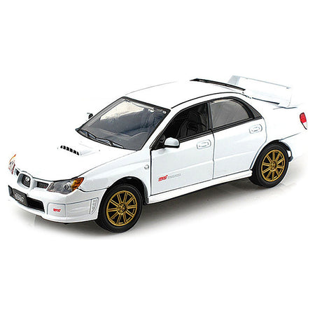 Subaru Impreza WRX STi White 1/24 Diecast Model Car by Motormax-Motormax-ModelCars.com