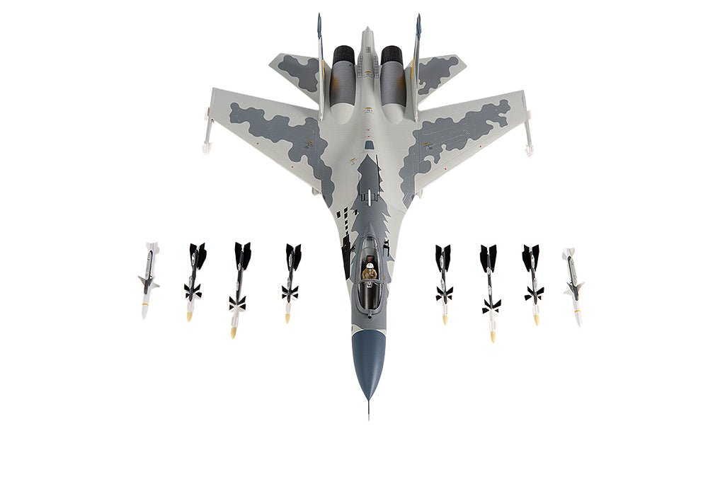 Sukhoi Su-27 Flanker Aircraft "Ukraine War" (2023) Ukrainian Air Forces 1/72 Diecast Model by JC Wings-JC Wings-ModelCars.com
