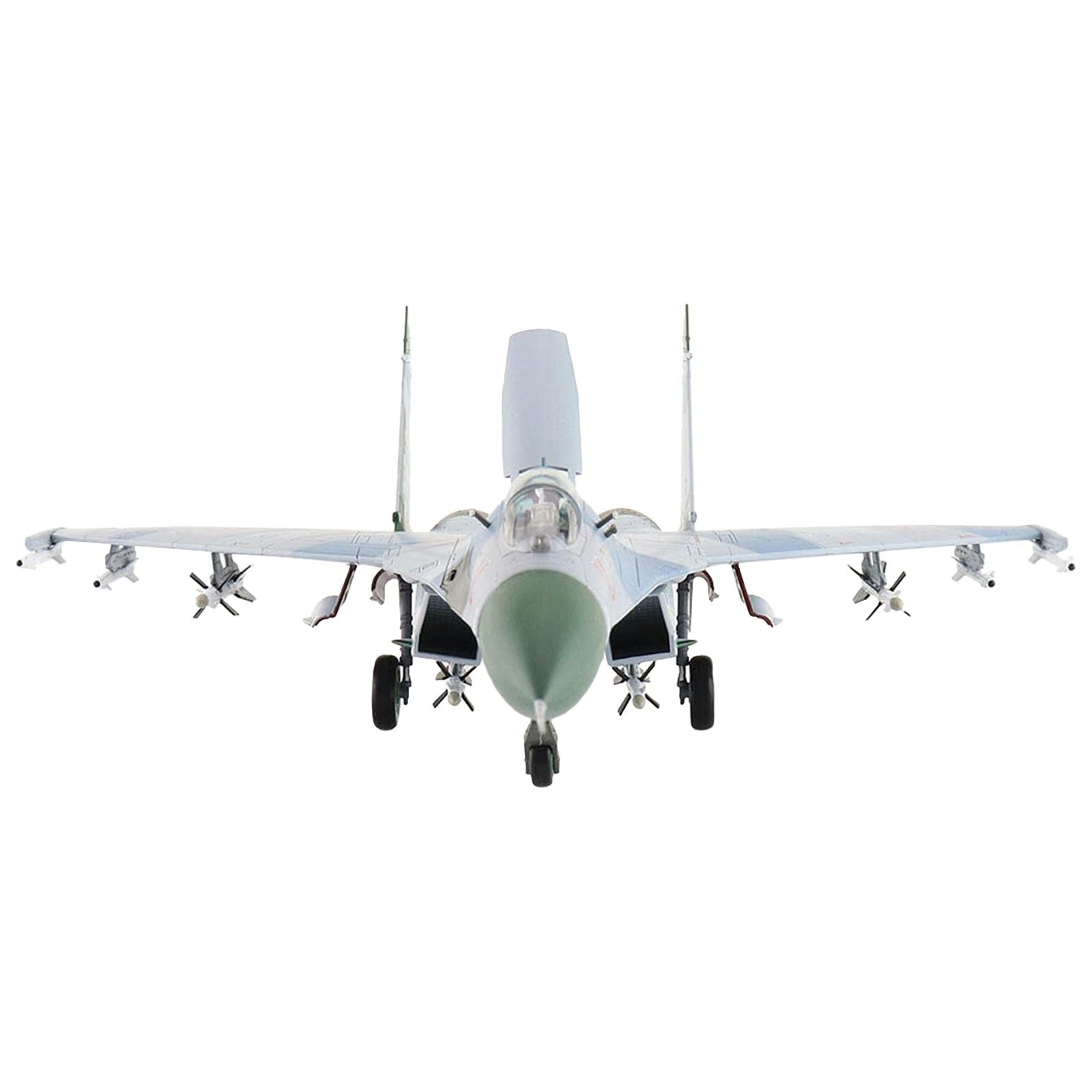 Sukhoi Su - 27 Flanker B (Early Type) Fighter Aircraft "14" (1990) Russian Air Force "Air Power Series" 1/72 Diecast Model by Hobby Master - Hobby Master - ModelCars.com