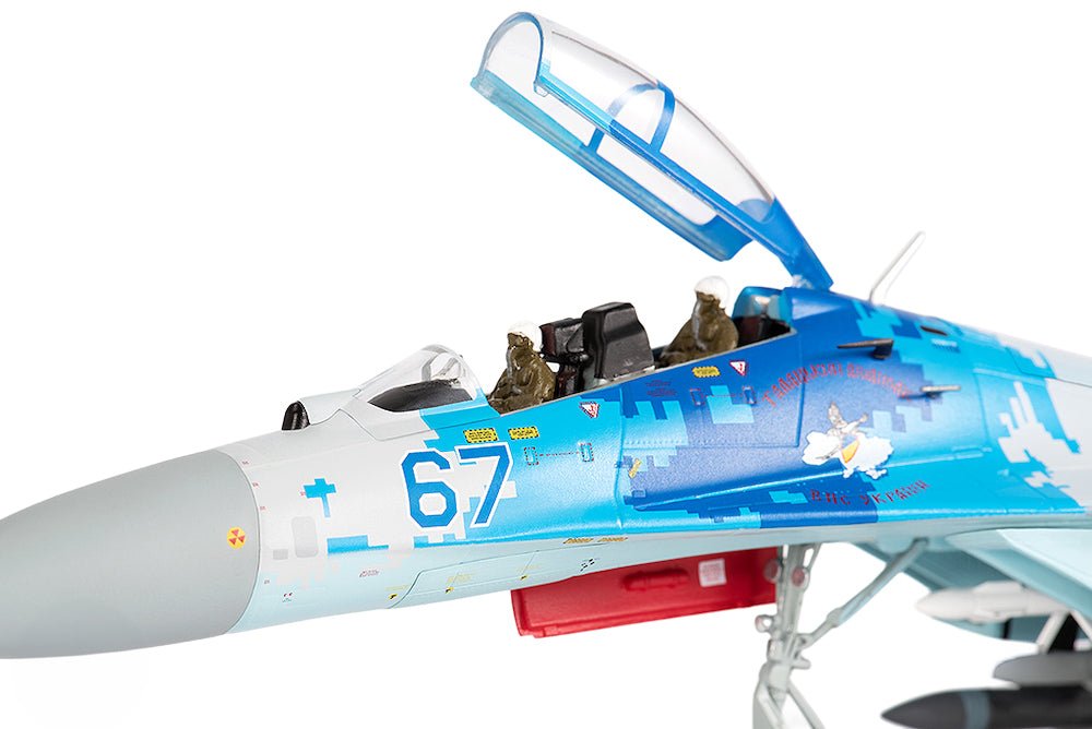 Sukhoi Su-27UB Flanker Aircraft "831st Tactical Aviation Brigade" (2017) Ukrainian Air Forces 1/72 Diecast Model by JC Wings-JC Wings-ModelCars.com