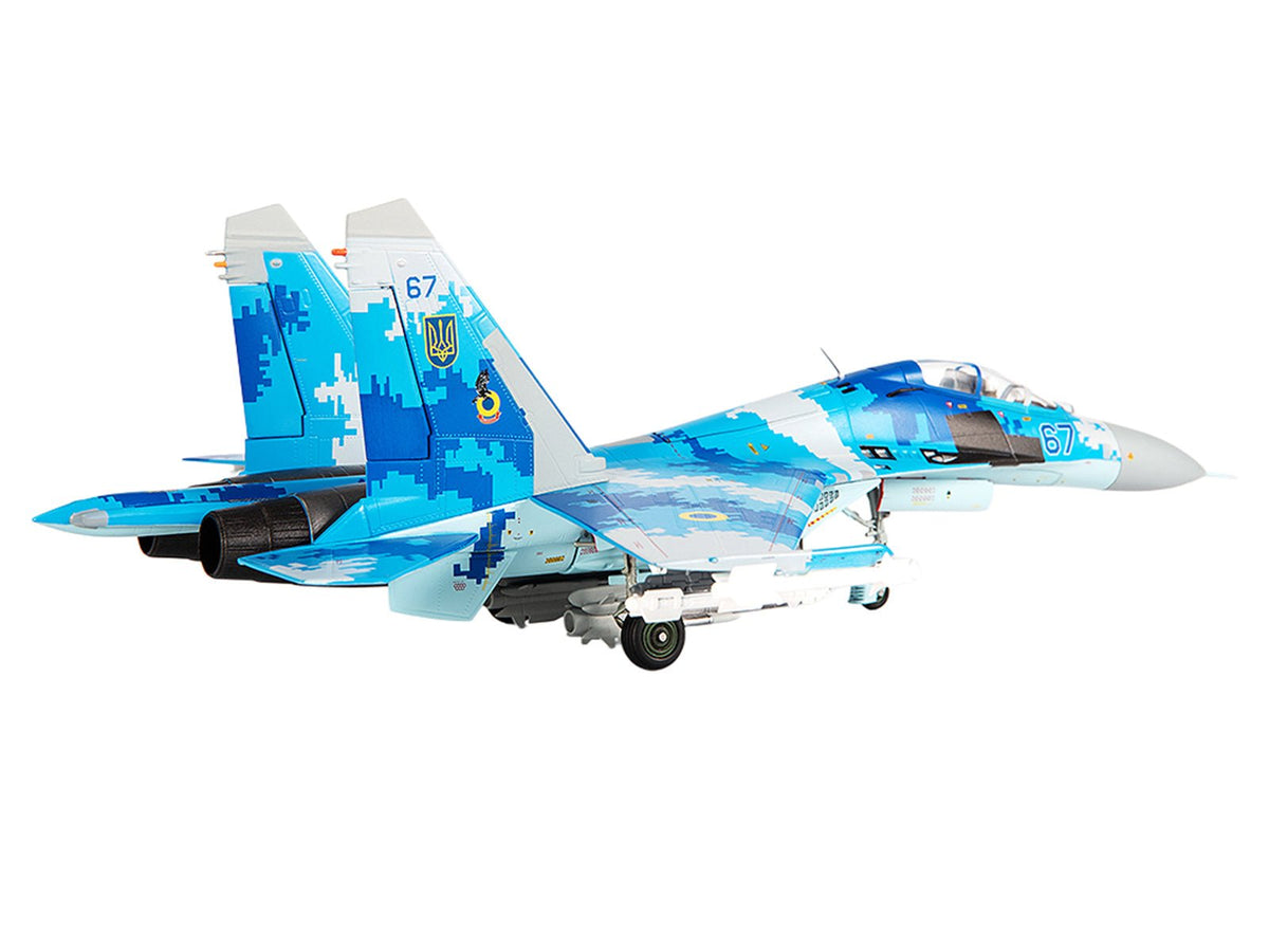 Sukhoi Su-27UB Flanker Aircraft "831st Tactical Aviation Brigade" (2017) Ukrainian Air Forces 1/72 Diecast Model by JC Wings-JC Wings-ModelCars.com