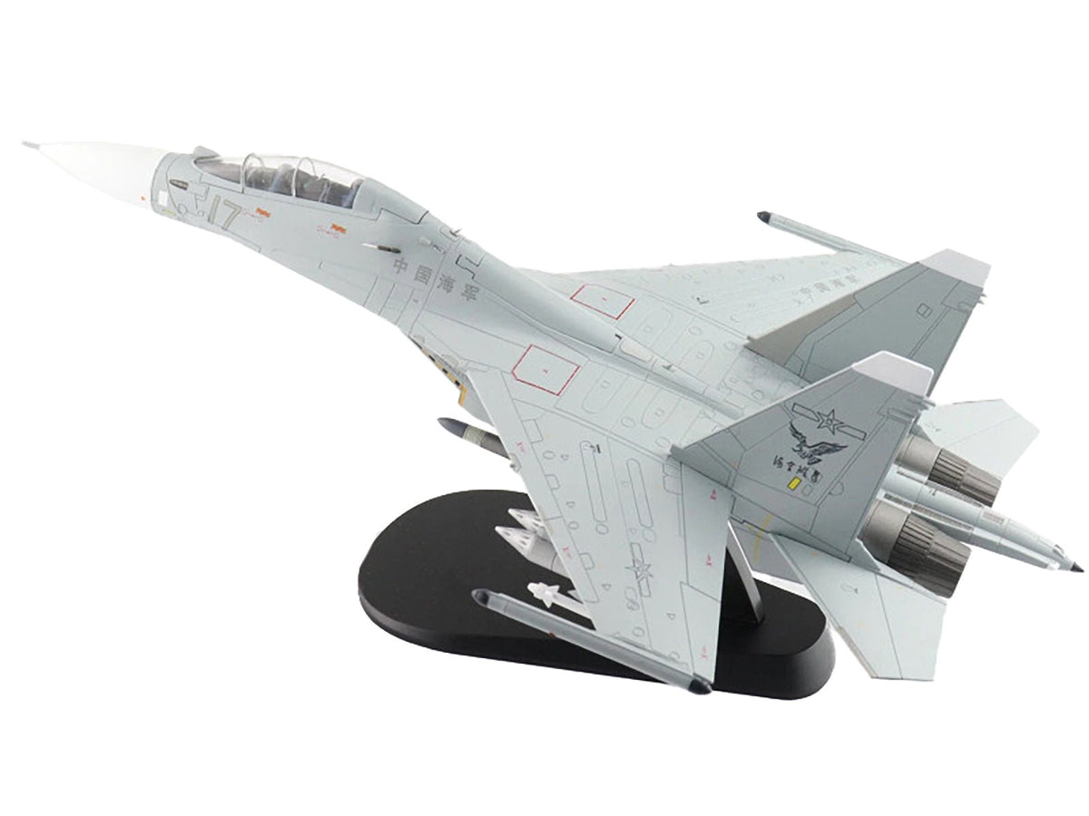 Sukhoi Su-30MK2 Flanker-G Fighter Aircraft "White 17 China" (2022) People's Liberation Army Naval Air Force (PLANAF) "Air Power Series" 1/72 Diecast Model by Hobby Master-Hobby Master-ModelCars.com