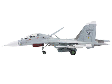 Sukhoi Su-30MK2 Flanker-G Fighter Aircraft "White 17 China" (2022) People's Liberation Army Naval Air Force (PLANAF) "Air Power Series" 1/72 Diecast Model by Hobby Master-Hobby Master-ModelCars.com