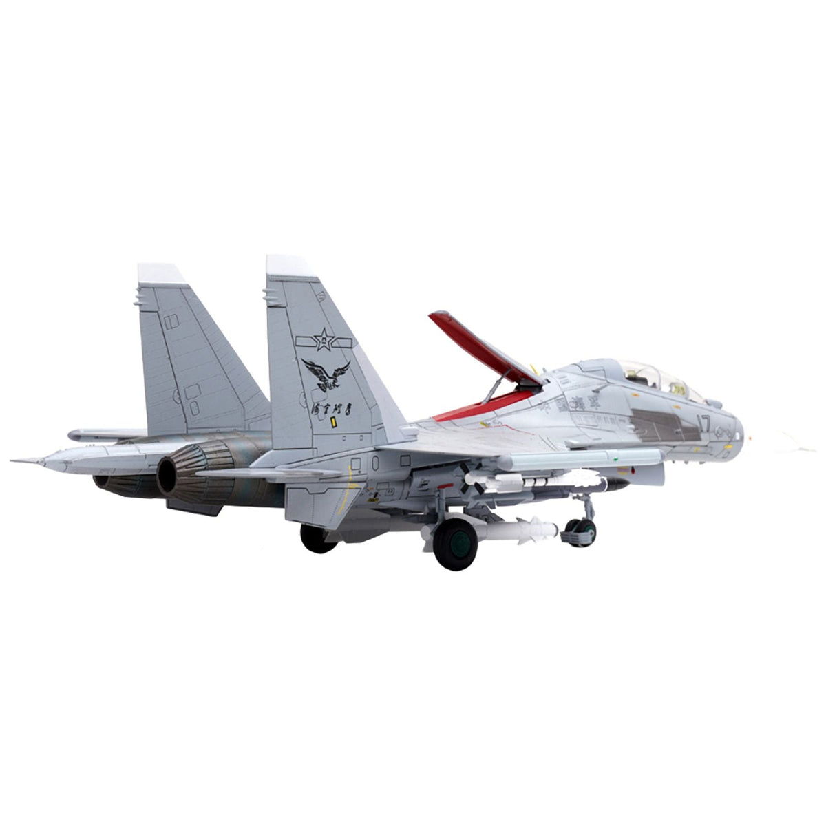 Sukhoi Su - 30MKK Flanker - G Fighter Aircraft 17 "People's Liberation Army (PLA) Naval Aviation's Sea and Air Eagle Regiment" Chinese Air Force "Wing" Series 1/72 Diecast Model by Panzerkampf - Panzerkampf - ModelCars.com