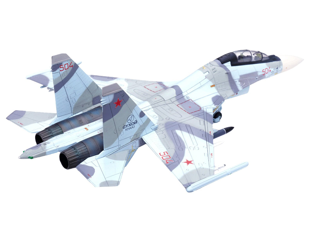 Sukhoi Su-30MKK Flanker-G Fighter Aircraft #504 "Russian Air Force" "Wing" Series 1/72 Diecast Model by Panzerkampf-Panzerkampf-ModelCars.com