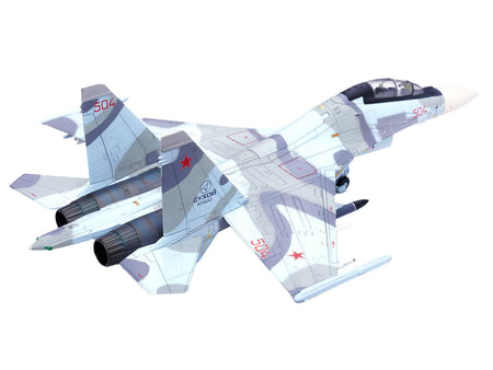 Sukhoi Su-30MKK Flanker-G Fighter Aircraft #504 "Russian Air Force" "Wing" Series 1/72 Diecast Model by Panzerkampf-Panzerkampf-ModelCars.com