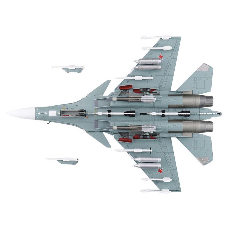 Sukhoi Su - 33 Flanker D Fighter Aircraft "2nd Aviation Squadron 279th Shipborne Fighter Aviation Regiment" (2005) Russian Navy "Air Power Series" 1/72 Diecast Model by Hobby Master - Hobby Master - ModelCars.com