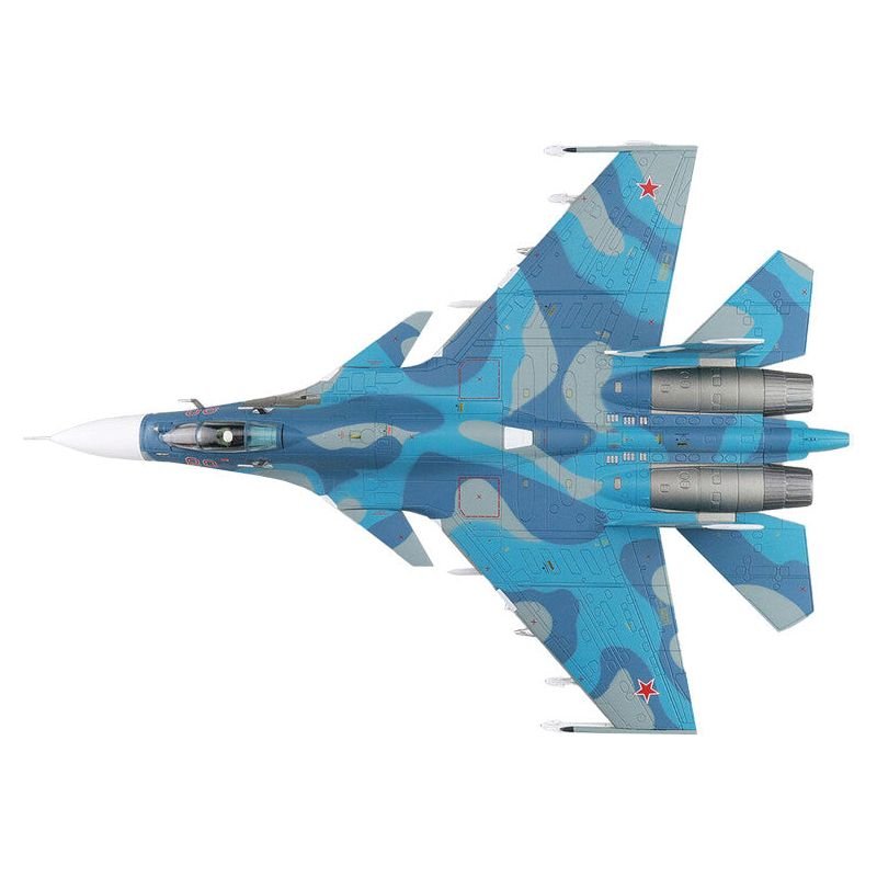 Sukhoi Su - 33 Flanker D Fighter Aircraft "2nd Aviation Squadron 279th Shipborne Fighter Aviation Regiment" (2005) Russian Navy "Air Power Series" 1/72 Diecast Model by Hobby Master - Hobby Master - ModelCars.com