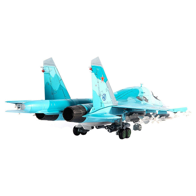 Sukhoi SU - 34 Fullback Fighter Aircraft "Russian Air Force Ramenskoye" (2011) 1/72 Diecast Model by JC Wings - JC Wings - ModelCars.com