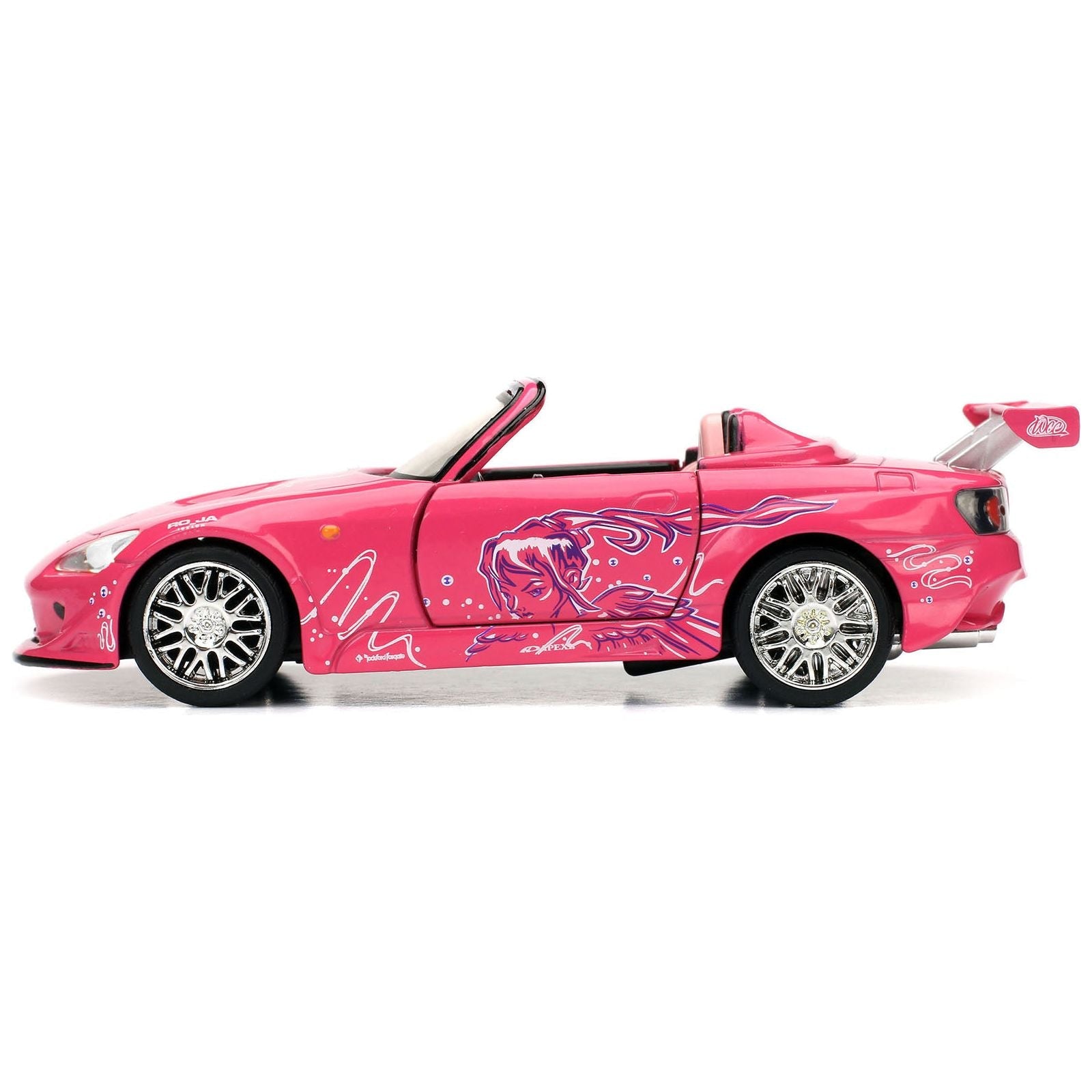 Suki's Honda S2000 Convertible Pink with Graphics "Fast & Furious" Movie 1/32 Diecast Model Car by Jada - Jada - ModelCars.com