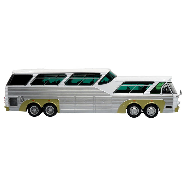 Sultana TM 44 - 18 SP Panoramico Coach Bus White with Silver Sides "The Bus & Motorcoach Collection" 1/43 Diecast Model by Iconic Replicas - Iconic Replicas - ModelCars.com