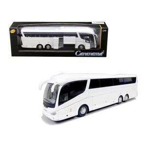 Super Coach Autobus White 1/50 Diecast Model by Cararama