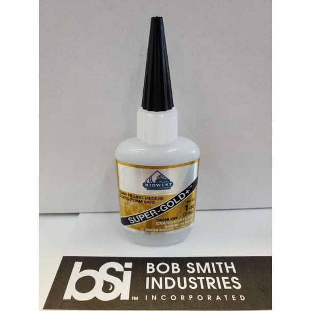 SUPER - GOLD+ GAP FILL1/2OZ - Bob Smith Industries - ModelCars.com