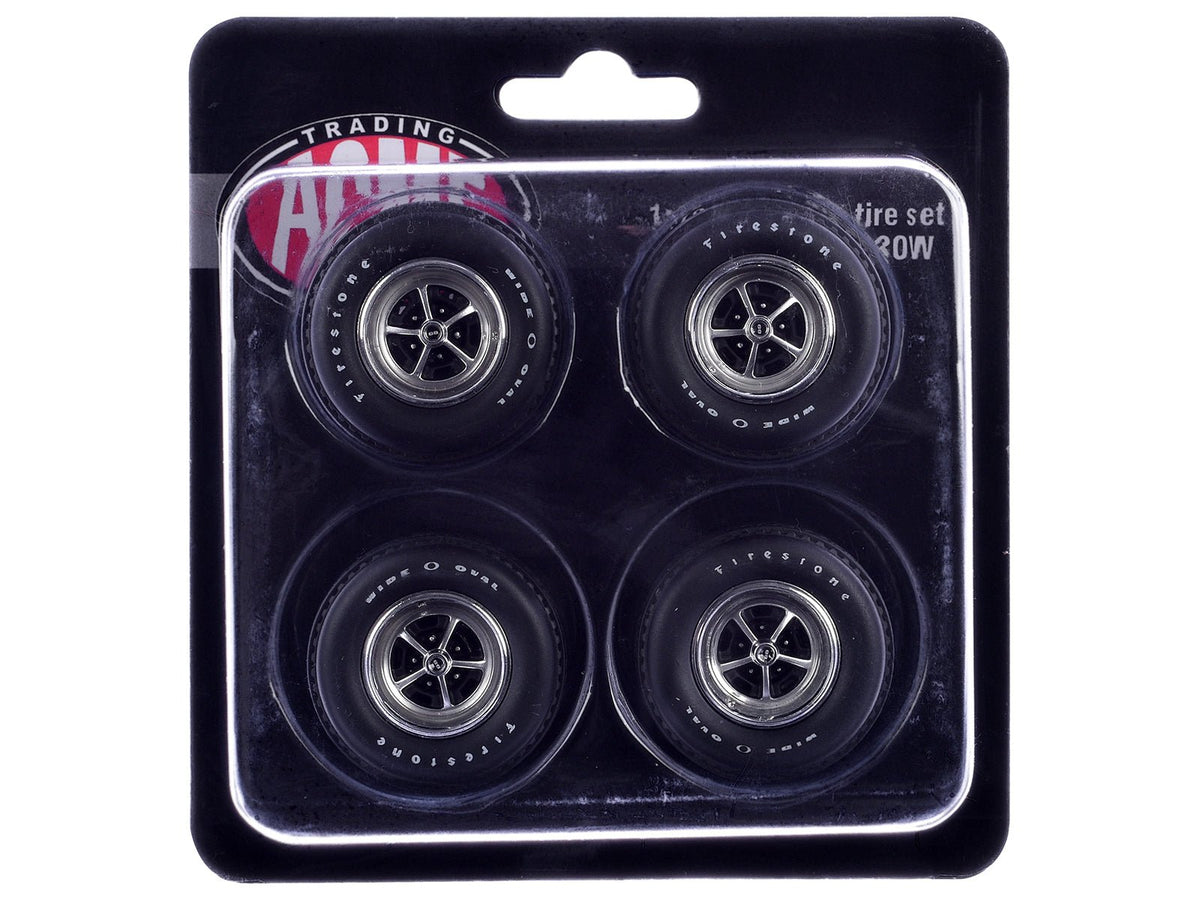 "Super Sport" Wheel and Tire Set of 4 pieces from "1970 Chevrolet Chevelle SS" for 1/18 Scale Models by ACME-Acme-ModelCars.com