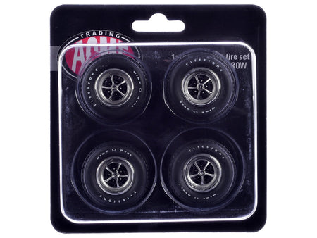 "Super Sport" Wheel and Tire Set of 4 pieces from "1970 Chevrolet Chevelle SS" for 1/18 Scale Models by ACME-Acme-ModelCars.com