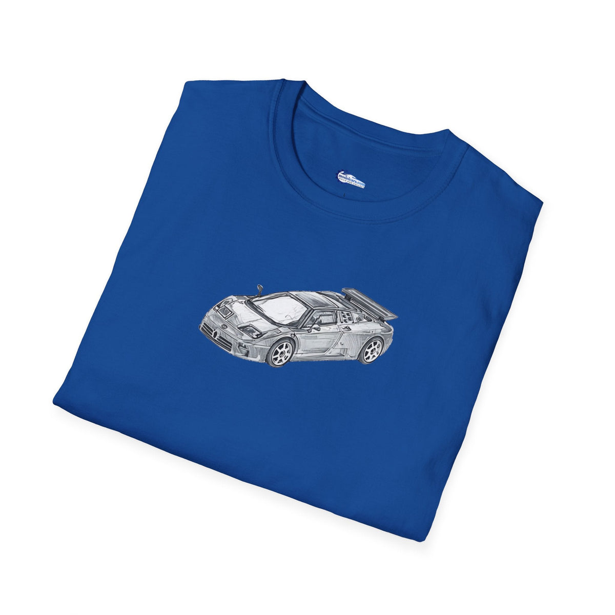Supercar T-Shirt - Bugatti EB110 Inspired - Dark Gray - Unisex-Modelcars.com-ModelCars.com