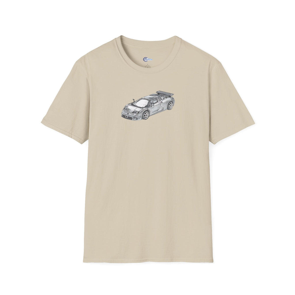 Supercar T-Shirt - Bugatti EB110 Inspired - Dark Gray - Unisex-Modelcars.com-ModelCars.com