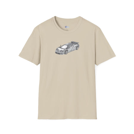 Supercar T-Shirt - Bugatti EB110 Inspired - Dark Gray - Unisex-Modelcars.com-ModelCars.com