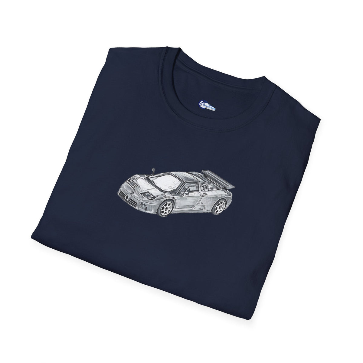 Supercar T-Shirt - Bugatti EB110 Inspired - Dark Gray - Unisex-Modelcars.com-ModelCars.com