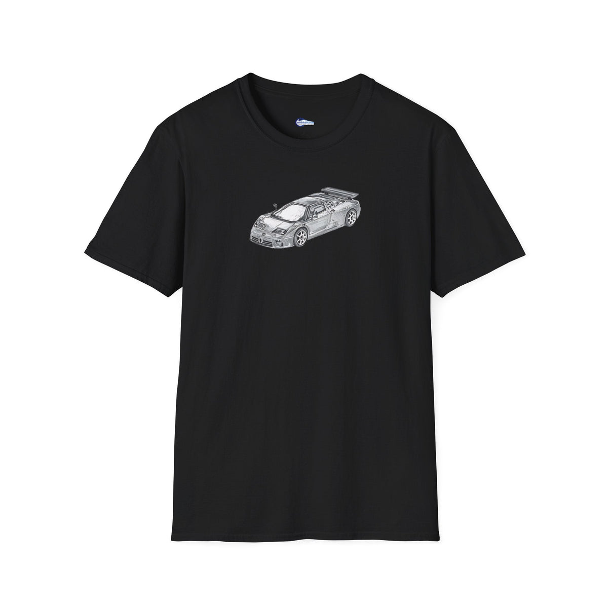 Supercar T-Shirt - Bugatti EB110 Inspired - Dark Gray - Unisex-Modelcars.com-ModelCars.com