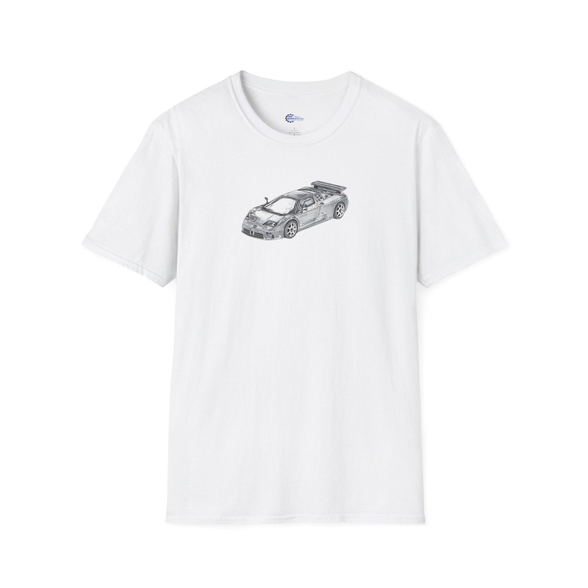 Supercar T-Shirt - Bugatti EB110 Inspired - Dark Gray - Unisex-Modelcars.com-ModelCars.com