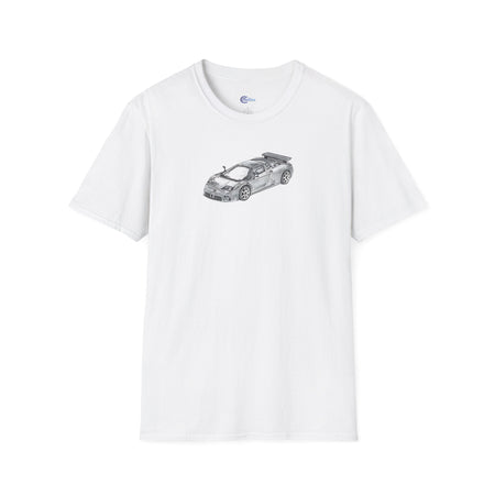 Supercar T-Shirt - Bugatti EB110 Inspired - Dark Gray - Unisex-Modelcars.com-ModelCars.com