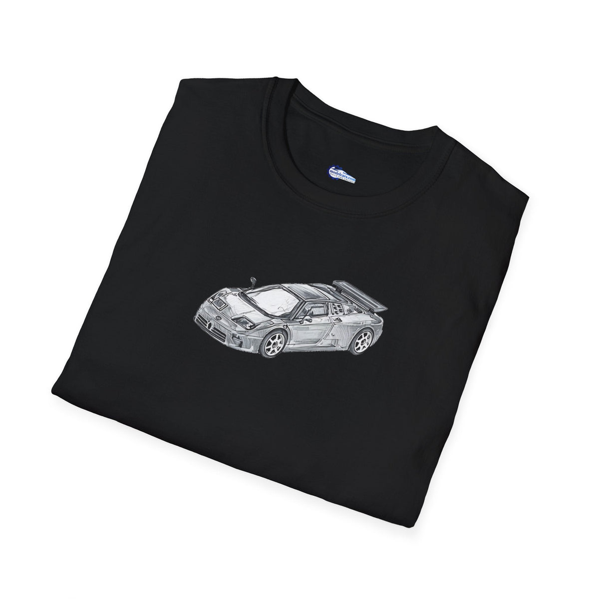 Supercar T-Shirt - Bugatti EB110 Inspired - Dark Gray - Unisex-Modelcars.com-ModelCars.com